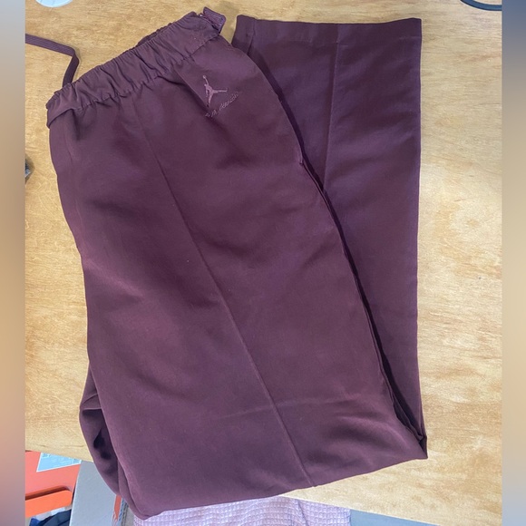 Jordan X A Man Maniere Burgundy Trousers - Picture 1 of 7